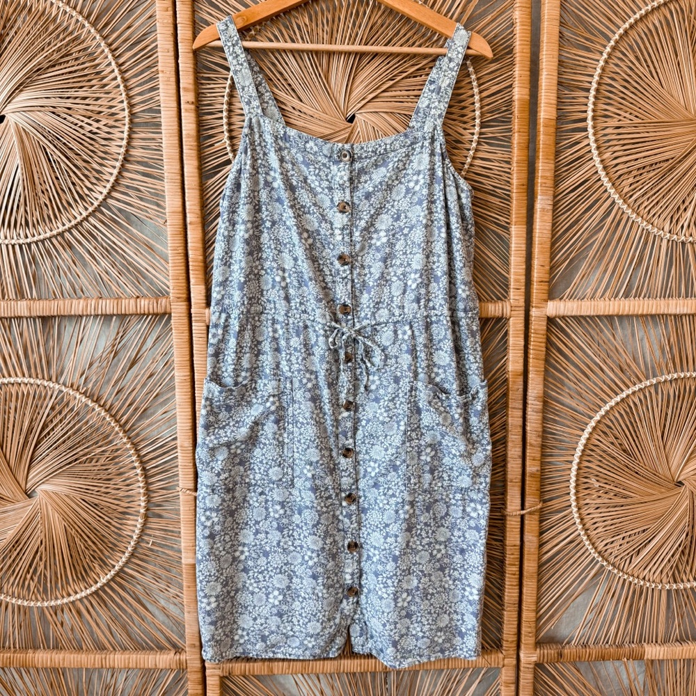 Sonoma Bluish Purple Floral Casual Summer Dress SZ M